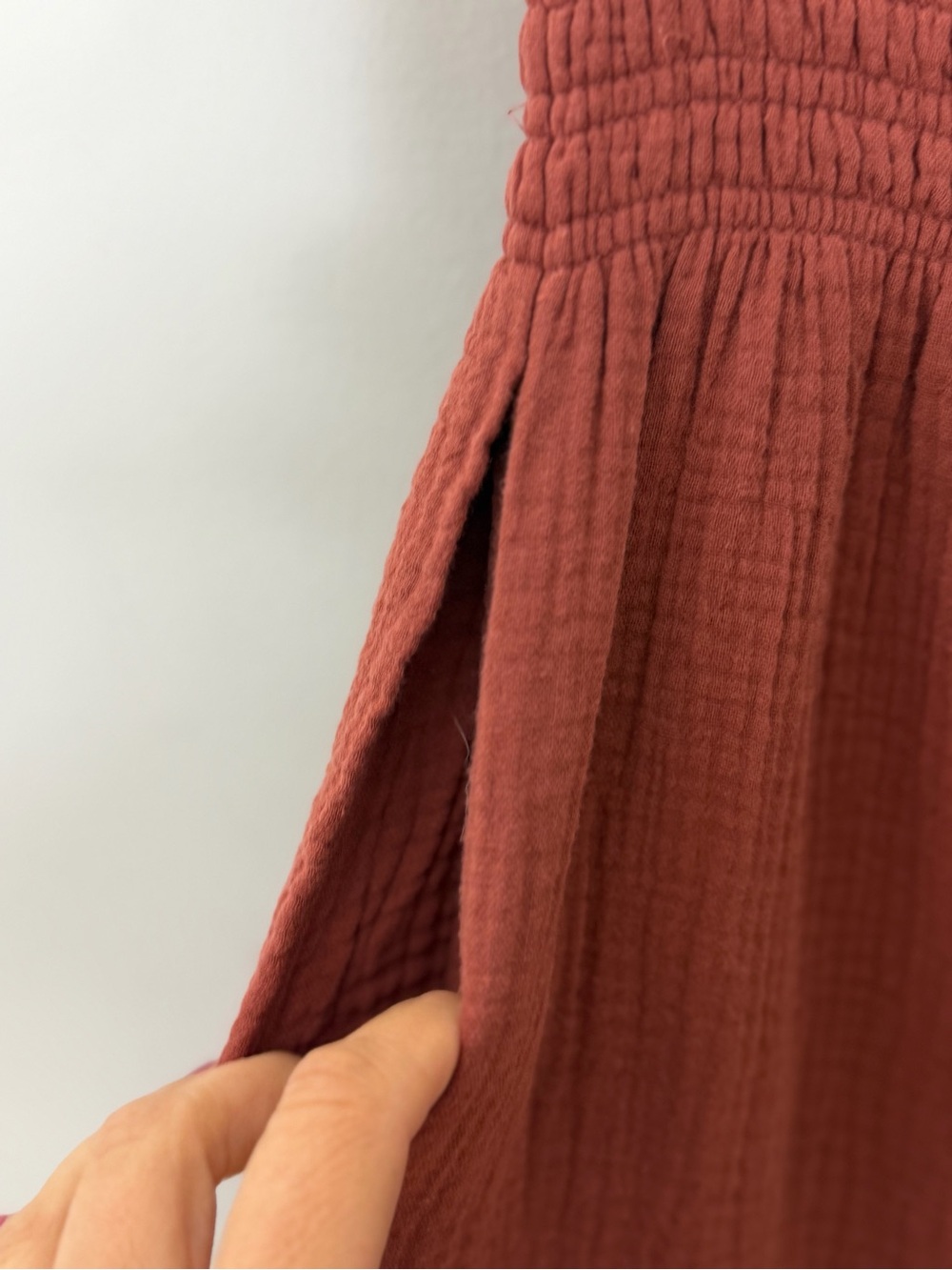 Marine Layer Womens Cotton Gauze Palazzo Wide Leg Pants Sophia Large - Picture 11 of 13